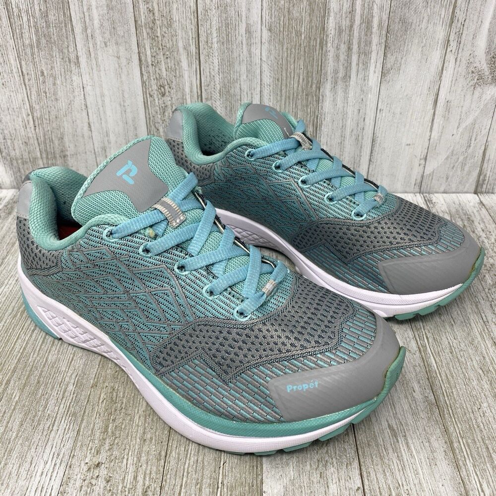 PROPET ONE Grey/Mint Women's 7.5 W(D) Walking Diabetic Stability Shoe WAA102M